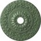 Ekena Millwork Vaduz Ceiling Medallion (Fits Canopies up to 3 1/2"), 23 1/2"OD x 3 1/2"ID x 2 1/8"P, Athenian Green CM23VAAGF - alternate 1
